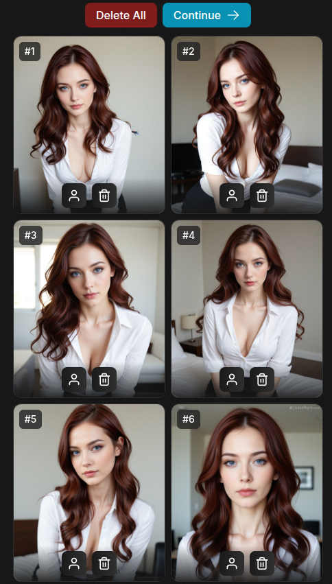 展示各种艺术风格和角色的AI生成图像画廊