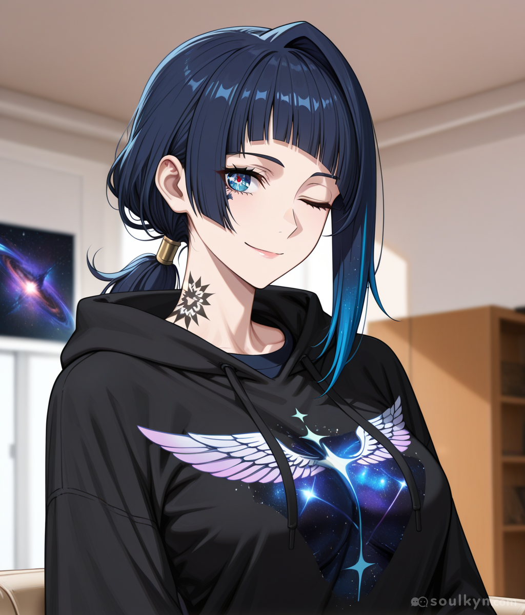 Winking character example